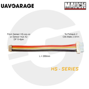 Mauch 086 – Adapter Cable for Pixhawk 2 – 200mm (Clik-Mate 2)