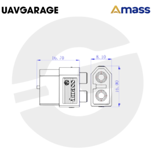 Amass XT60PB Male Connector