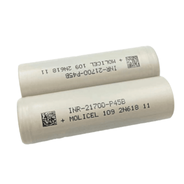 this image refers to Molicel P45B 18650 21700 mAh 45A