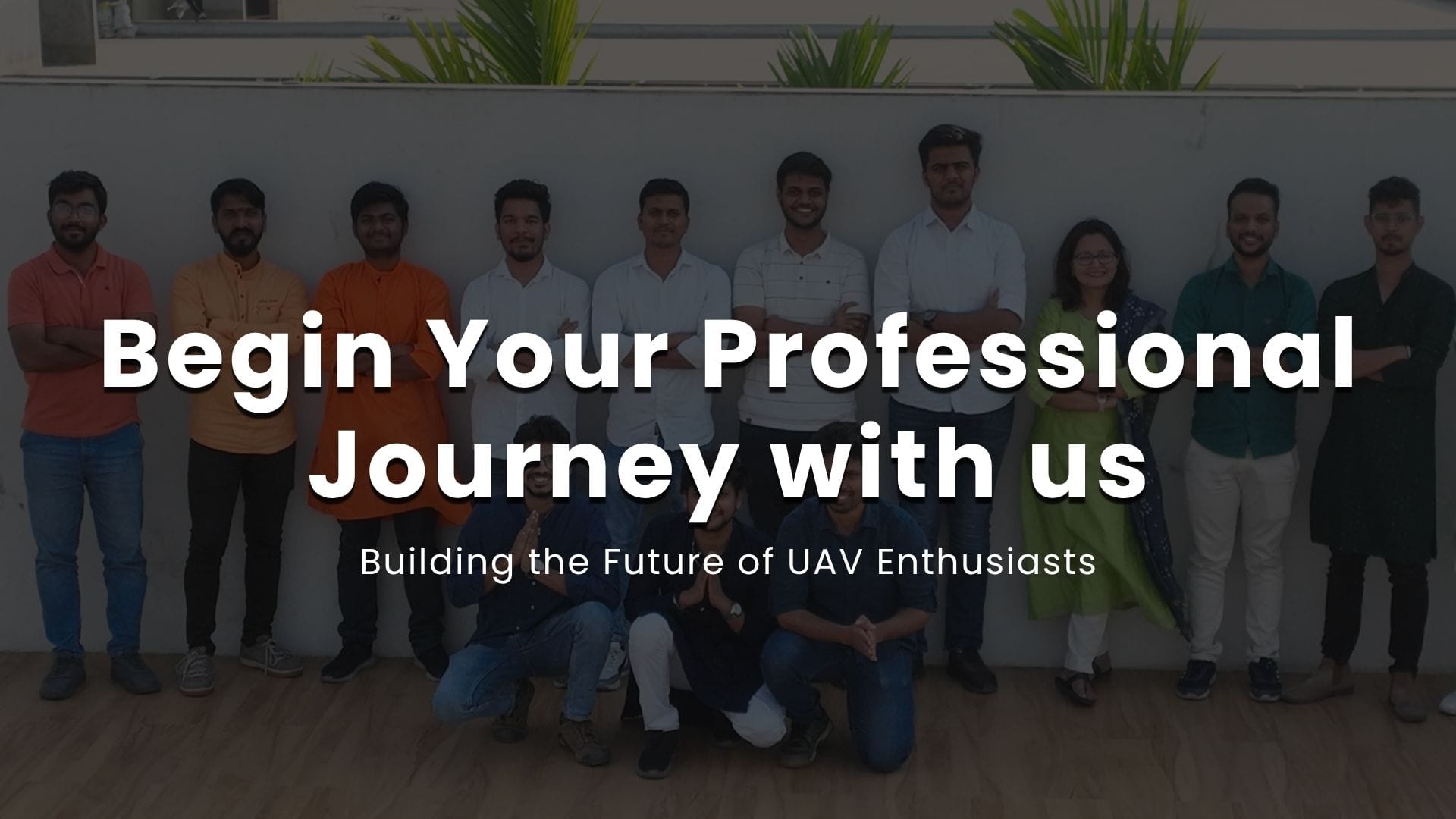The image showcases Career banner introduced by UAVGarage