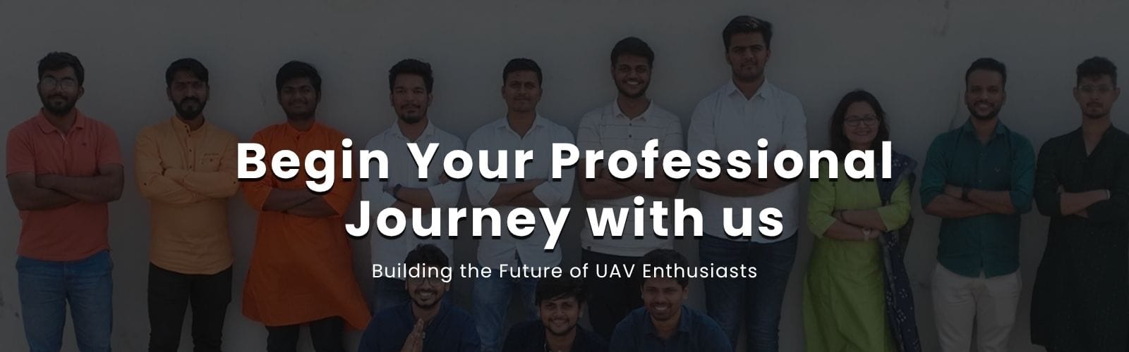 The image showcases Career banner introduced by UAVGarage