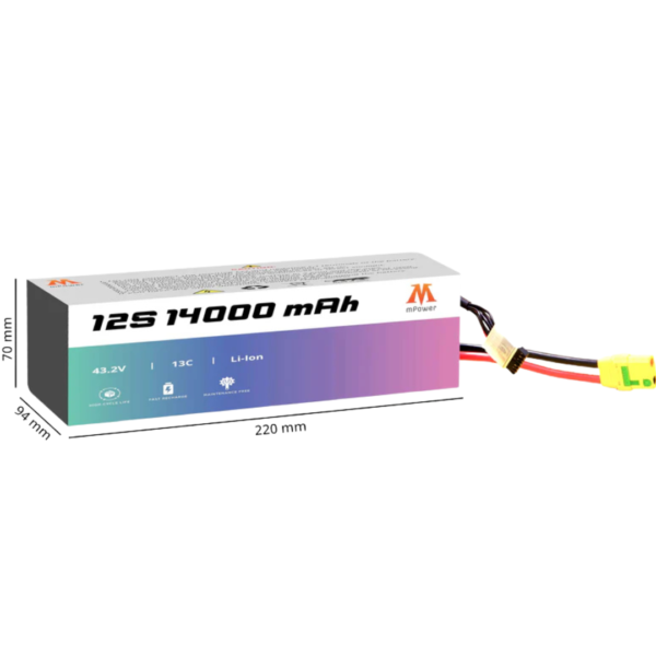 this image refers to mPower 12S 14000mAh Lithium-Ion Battery
