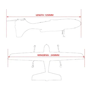 Skywalker SKY245 UAV Fixed Wing VTOL Drone Kit