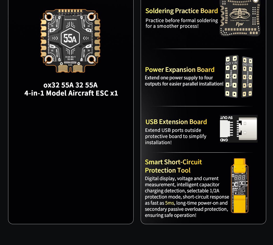 SpeedyBee F405 V5 OX32 55A ESC 10