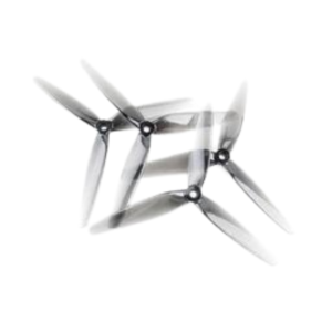 HQProp 7x3.5x3 Light Grey Poly Carbonate Triblade CW CCW Propeller Set