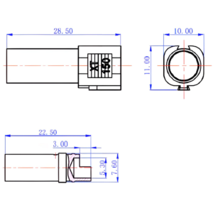 Amass XT150 Male Blue Connector