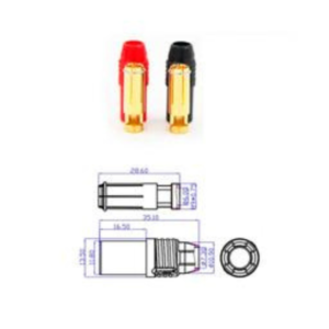 Amass AS150 Female with Housing Connector (Black)