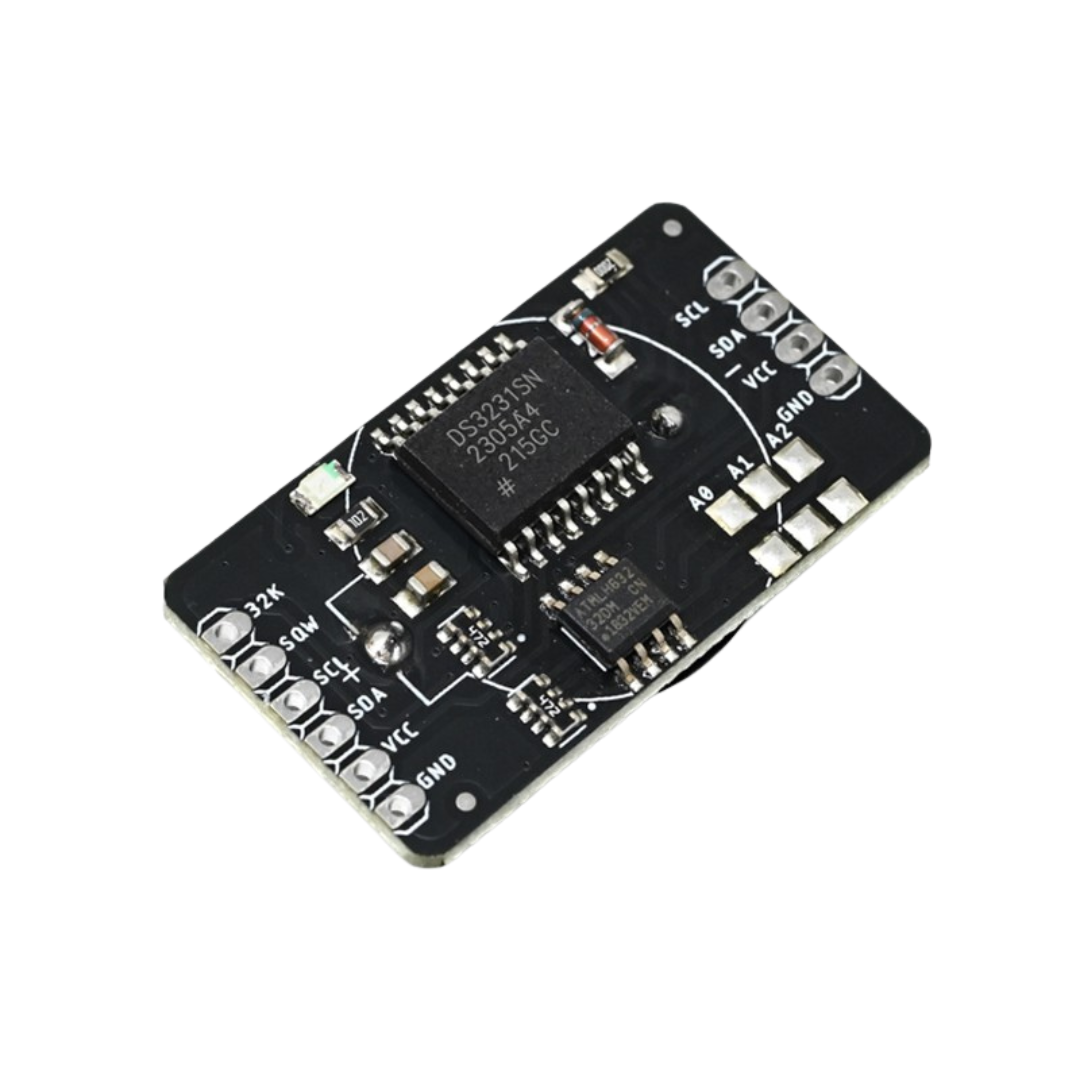 SmartElex DS3231 RTC Module with EEPROM I2C, AT24C32 2 picture showcasing image of SmartElex DS3231 RTC Module with EEPROM I2C, AT24C32