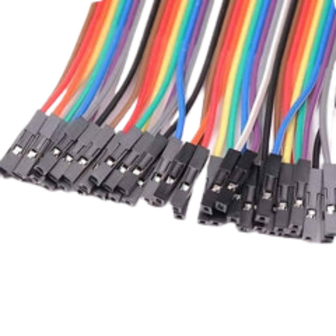 Female to Female Jumper Wire- 40pcs 20cm 3 picture showcasing image of Female to Female Jumper Wire- 40pcs 20cm