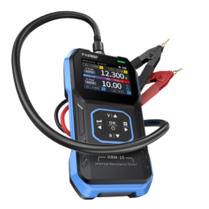 picture showcasong image of FNIRSI HRM-10 Battery Voltage Internal Resistance Tester